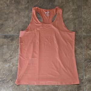 Orange Heathered MagcoMsen Racerback Tank